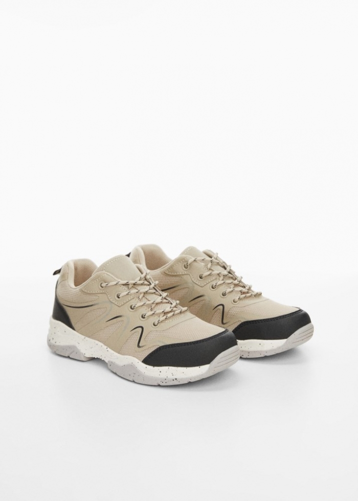 Mango Deportiva combinada cordones - Marrón medio