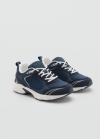 Mango Deportiva combinada cordones - Azul marino oscuro