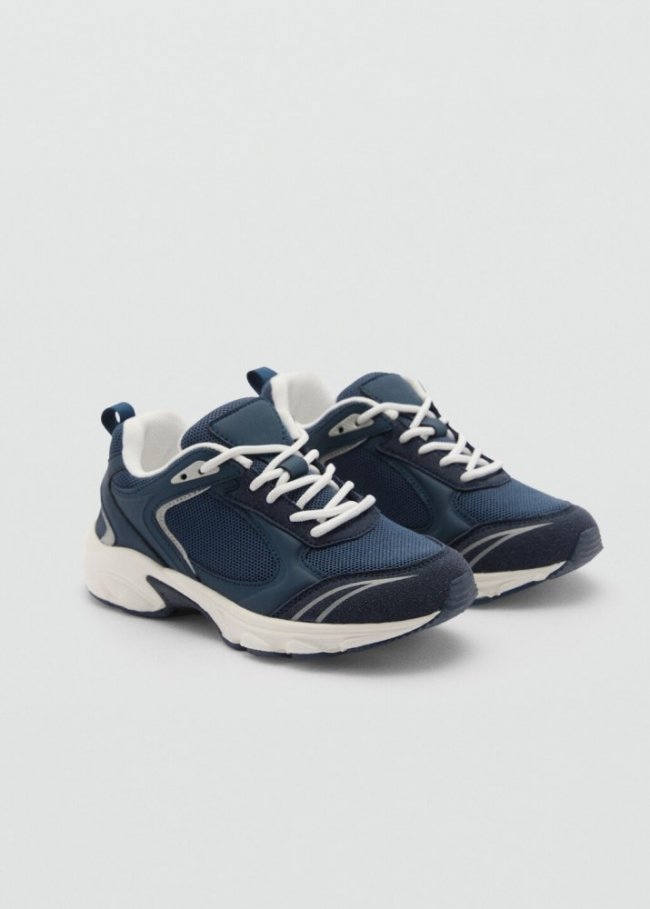 Mango Deportiva combinada cordones - Azul marino oscuro