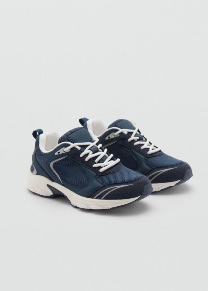 Mango Deportiva combinada cordones - Azul marino oscuro