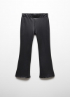 Mango Leggings efecto piel - Negro