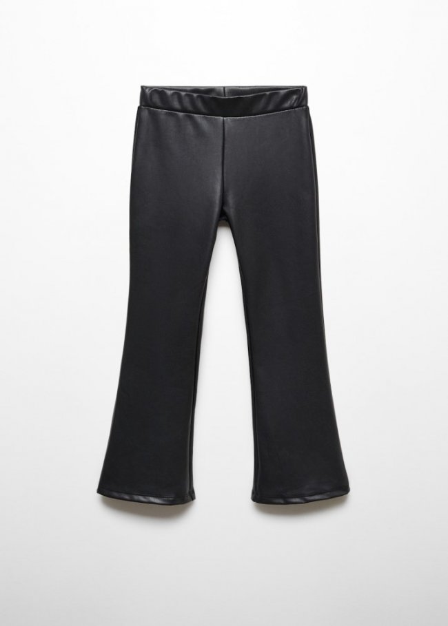 Mango Leggings efecto piel - Negro