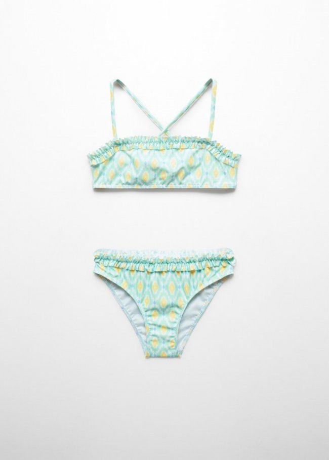 Mango Bikini estampado floral - Verde agua