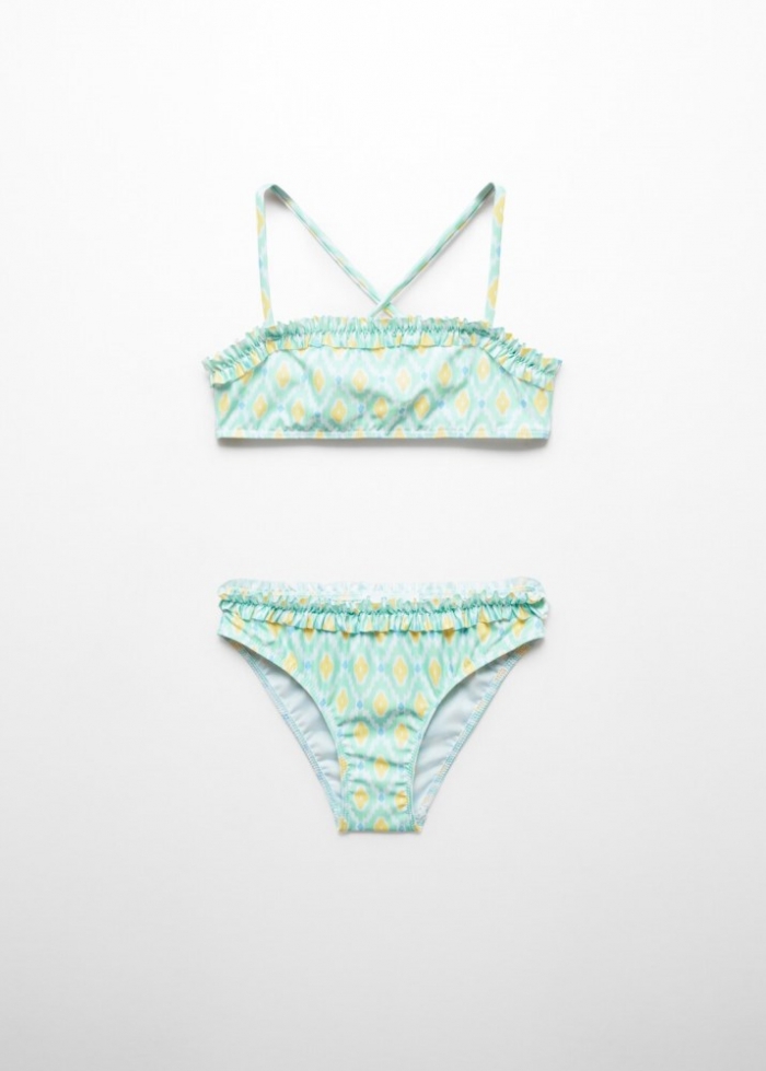 Mango Bikini estampado floral - Verde agua