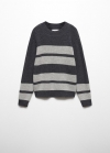 Mango Jersey punto rayas - Gris