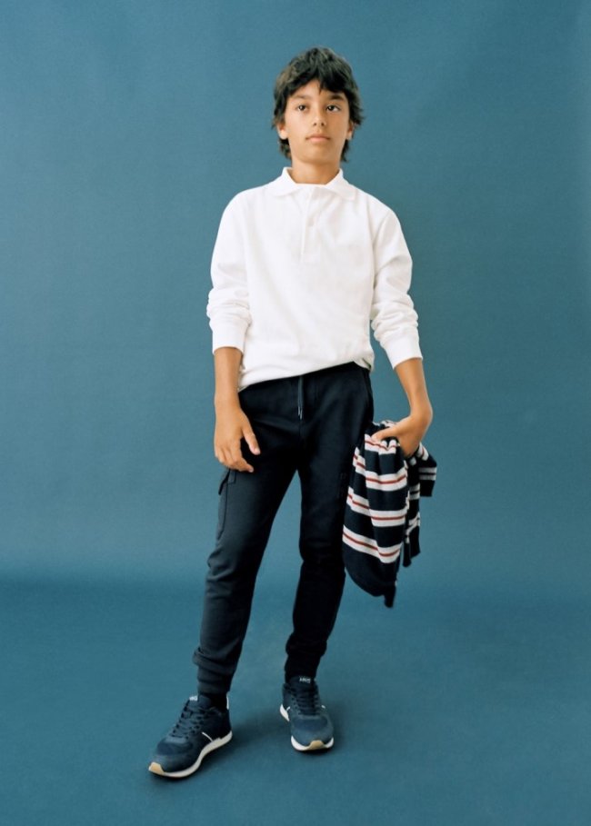 Mango Pantalón jogger cargo - Azul marino oscuro