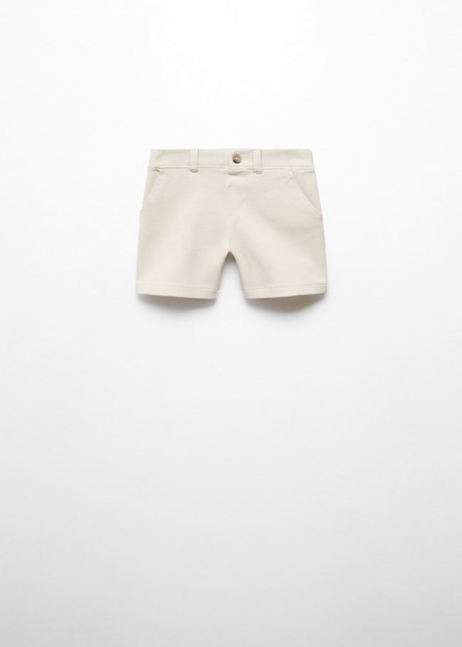 Mango Bermudas traje algodón - Arena