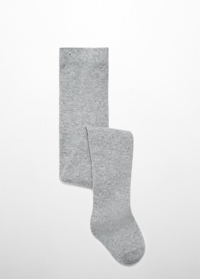 Mango Medias algodón - Gris