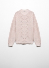 Mango Jersey detalles lurex - Rosa