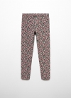 Mango Leggings algodón estampados - Morado
