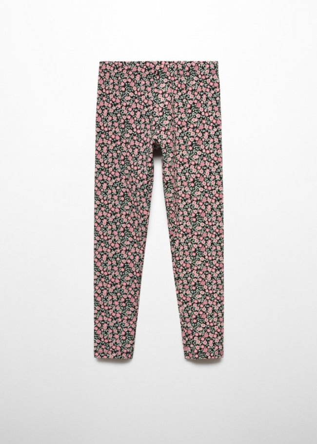 Mango Leggings algodón estampados - Morado
