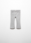 Mango Jeans flare botones - Gris