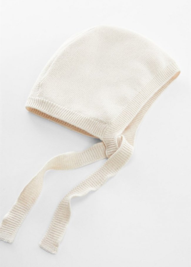 Mango Gorro punto algodón - Arena