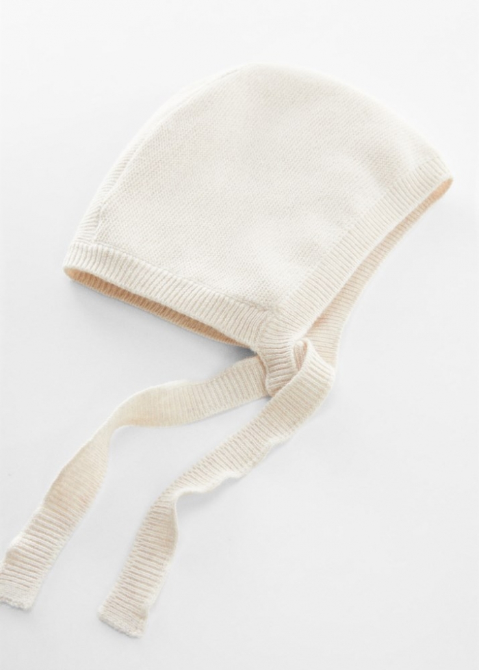 Mango Gorro punto algodón - Arena
