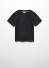 Mango Camiseta básica algodón - Negro