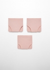 Mango Pack 3 braguitas básicas - Nude