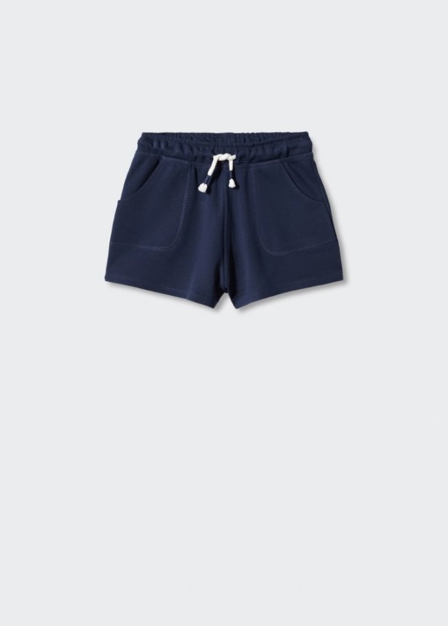 Mango Short jogger algodón - Azul marino