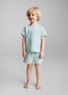 Mango Pijama corto estampado - Verde agua