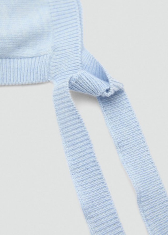 Mango Gorro algodón - Azul celeste