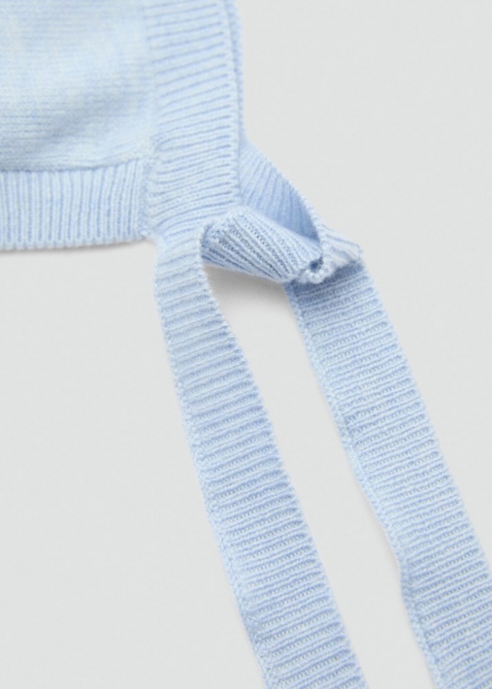 Mango Gorro algodón - Azul celeste