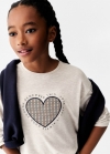Mango Camiseta manga larga estampada - Arena