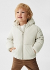 Mango Anorak acolchado algodón - Vainilla