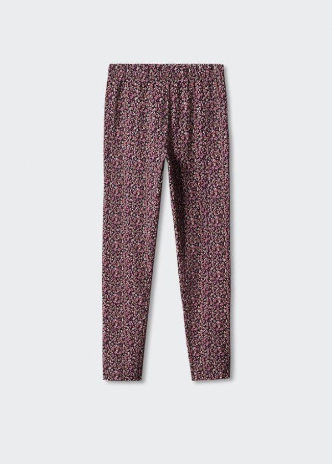 Mango Leggings algodón estampados - Rosa