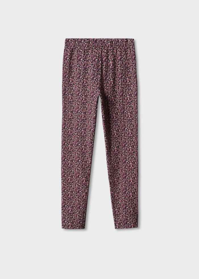 Mango Leggings algodón estampados - Rosa