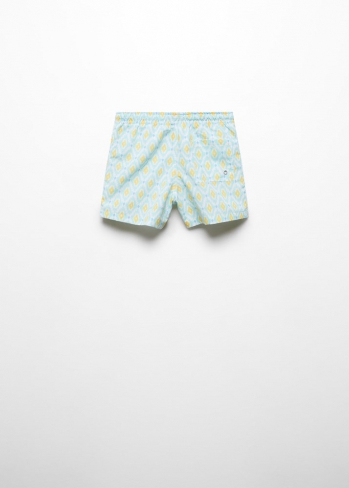 Mango Bañador estampado - Verde agua