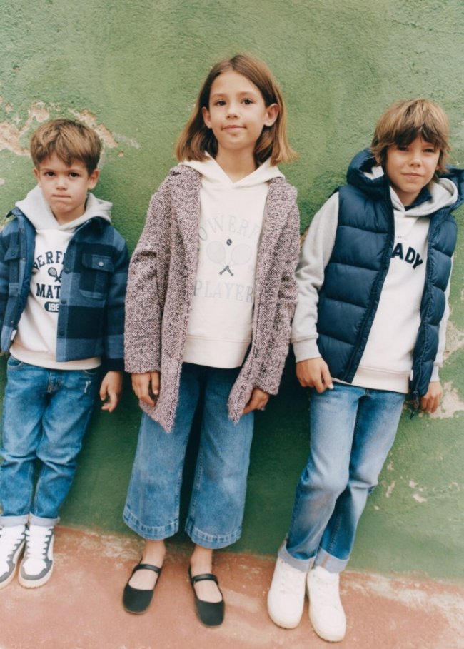 Mango Sudadera capucha mensaje - Blanco roto