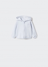 Mango Sudadera capucha orejitas - Azul celeste