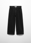 Mango Jeans culotte - Denim negro