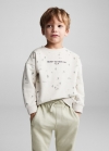 Mango Pantalón jogger algodón - Verde