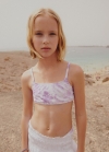 Mango Bikini estampado - Morado claro/pastel