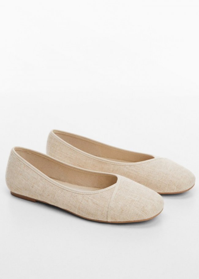 Mango Bailarinas lino - Arena