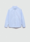 Mango Camisa Oxford algodón - Azul celeste