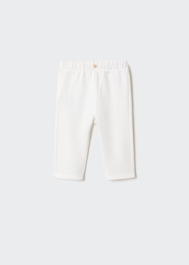 Mango Pantalón algodón - Blanco roto