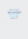 Mango Braguita bikini floral volante - Azul celeste