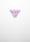 Mango Braguita bikini floral volante - Lavanda
