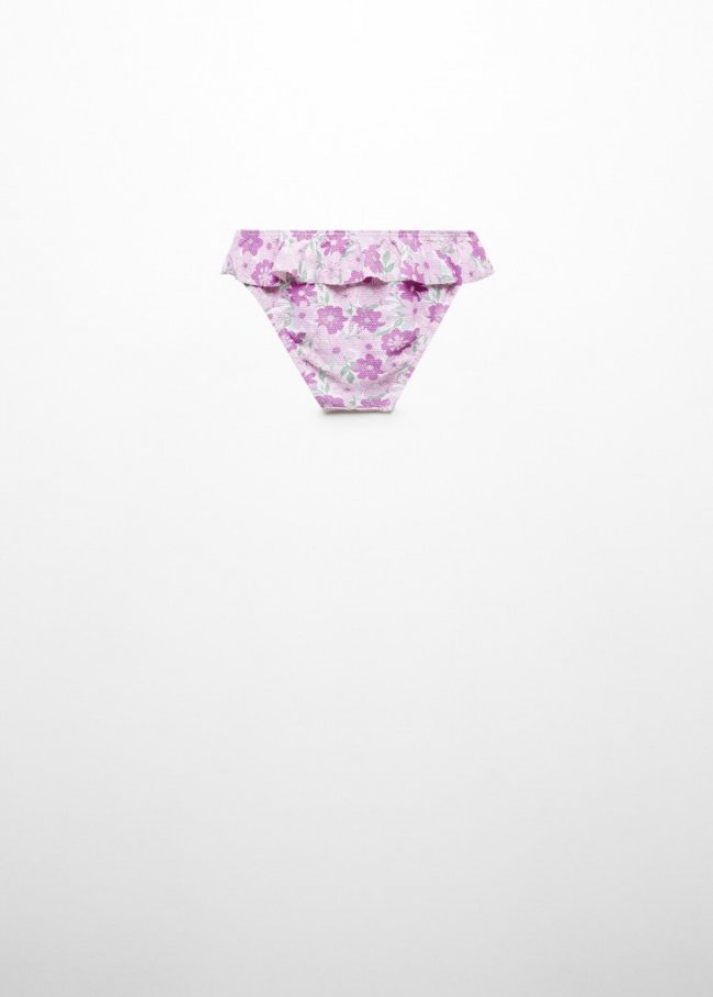 Mango Braguita bikini floral volante - Lavanda