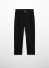 Mango Jeans paperbag - Denim negro