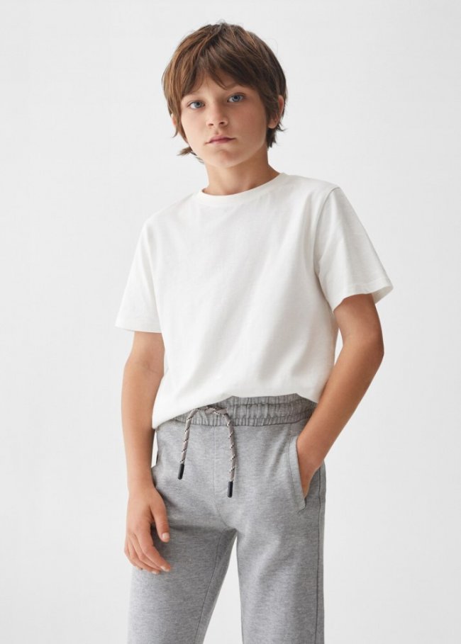 Mango Pantalón jogger cordón - Gris medio vigoré