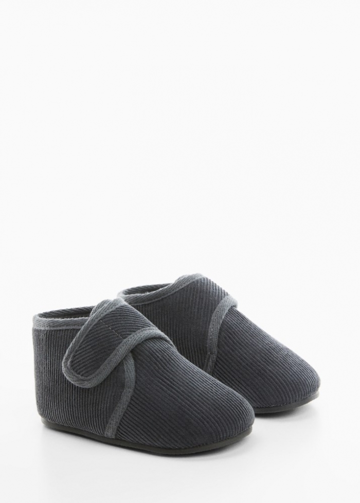 Mango Patuco algodón - Gris antracita