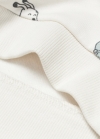 Mango Sudadera algodón estampada - Blanco roto