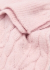 Mango Bufanda punto trenzado - Rosa palo