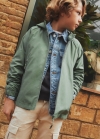 Mango Chaqueta algodón capucha - Verde