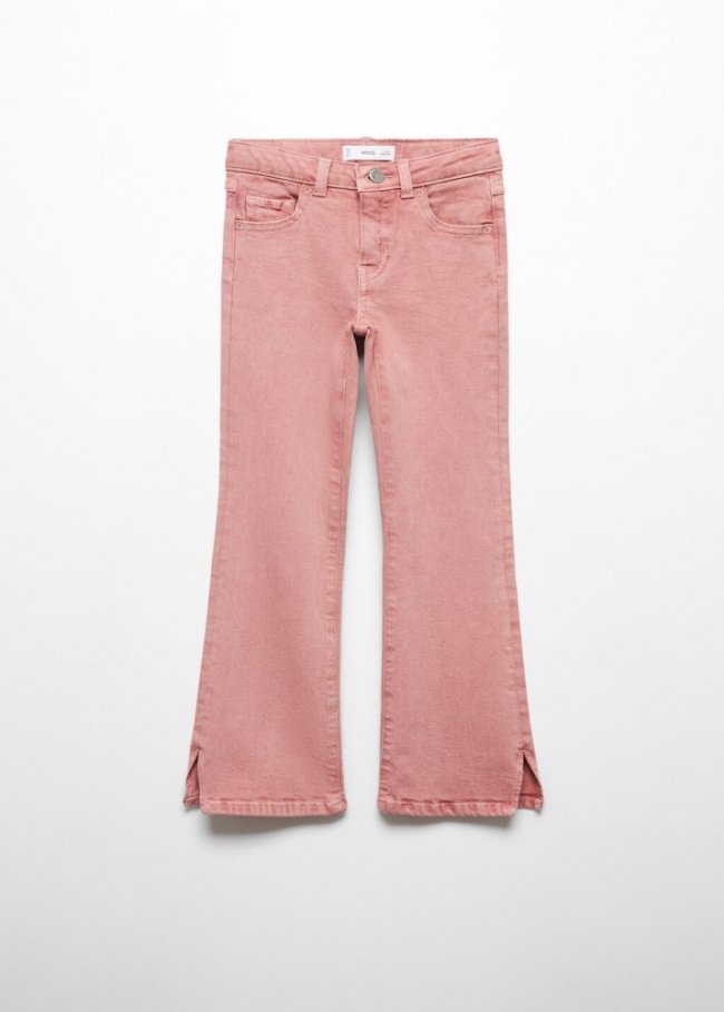 Mango Jeans flare aberturas - Rosa