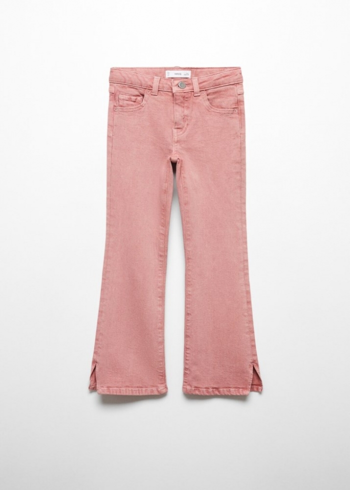 Mango Jeans flare aberturas - Rosa