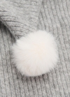 Mango Gorro punto pompón - Gris