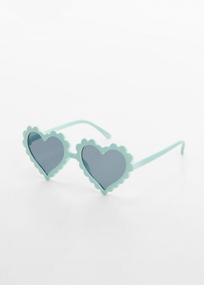 Mango Gafas de sol corazón - Verde agua